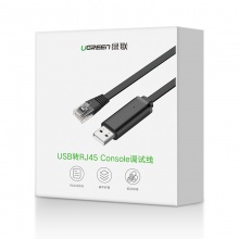 绿联（UGREEN）CM204 USB转RJ45 Console调试线3米