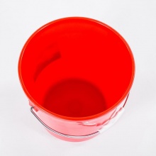 塑胶带盖水桶 大红色 22L