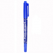 斑马（ZEBRA）MO-120-MC 记号笔 小双头0.5-1.0 蓝色 单支