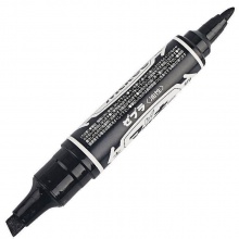 斑马（ZEBRA）MO-150-MC 记号笔 大双头 黑色 10支/盒（单位：支）