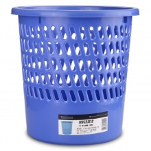 天章办公（TANGO）塑料垃圾桶 直径255mm 蓝色