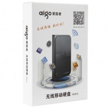 爱国者（aigo）HD816 2TB 无线硬盘WIFI移动硬盘 高速USB3.0 黑色