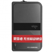 爱国者（aigo）HD816 2TB 无线硬盘WIFI移动硬盘 高速USB3.0 黑色