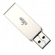 爱国者（aigo）32GB USB3.0 U盘 U330金属旋转系列 银色