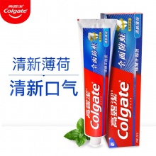 高露洁（Colgate）全面防蛀 清新薄荷牙膏 250g 清新口气 强健牙釉质