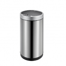EKO 9285 圆形自动感应垃圾桶 沙钢色 锂电池款 12L_