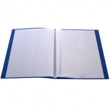 得力（deli）5001 活页插袋文件夹 A4/10页 蓝色