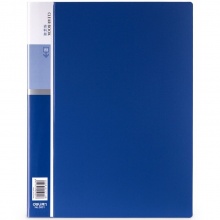 得力（deli）5001 活页插袋文件夹 A4/10页 蓝色