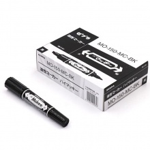 斑马（ZEBRA）MO-150-MC 油性大双头记号笔 10支/盒 黑色