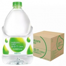 屈臣氏（Watsons）饮用水（蒸馏制法）4.5L 4桶/箱