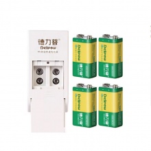 9V电池充电套装（2槽充电器+4节550毫安锂电池）