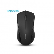 雷柏（Rapoo）N1200 有线鼠标 黑色