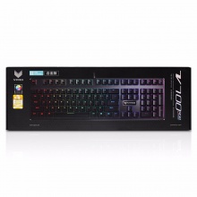 雷柏（Rapoo） V700RGB合金版 幻彩背光游戏机械键盘 游戏键盘 吃鸡键盘 电脑键盘 黑色 黑轴