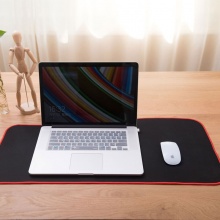 灵蛇 游戏鼠标垫超大号加厚电脑桌垫 超控版粗面加厚办公桌垫 游戏鼠标垫 P15粗面 黑色