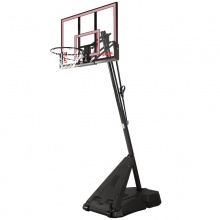 斯伯丁 Spalding 高级按钮式调节篮球架便携式54英寸矩形篮板篮球框 75766